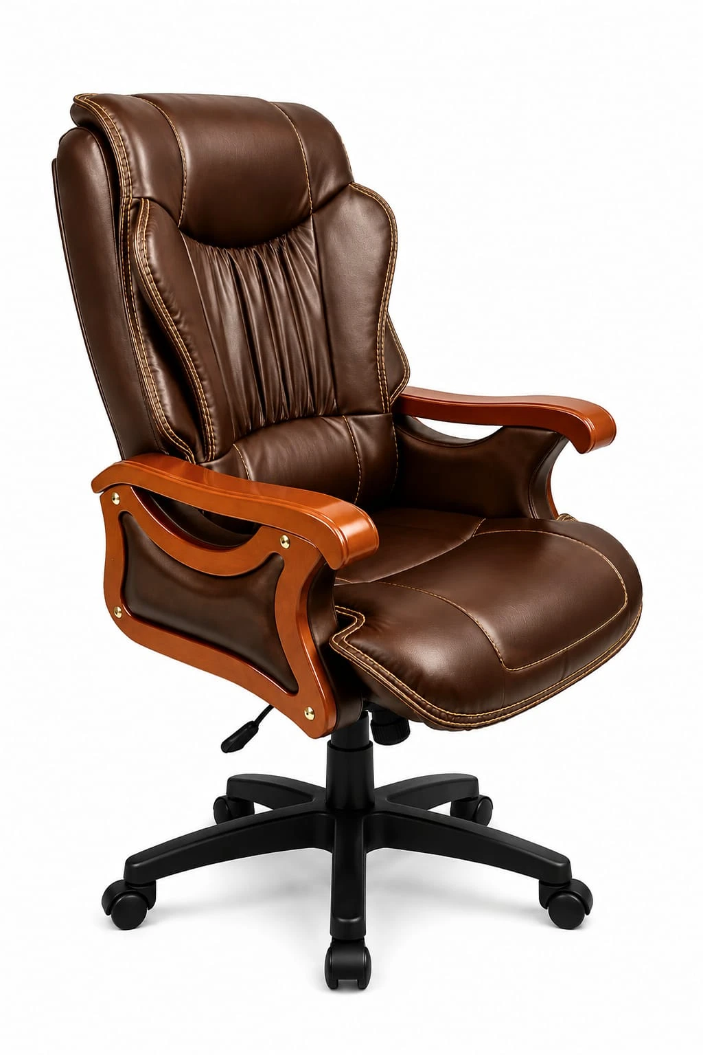 Ergonomic Leather Office Chair for Long Working Hours