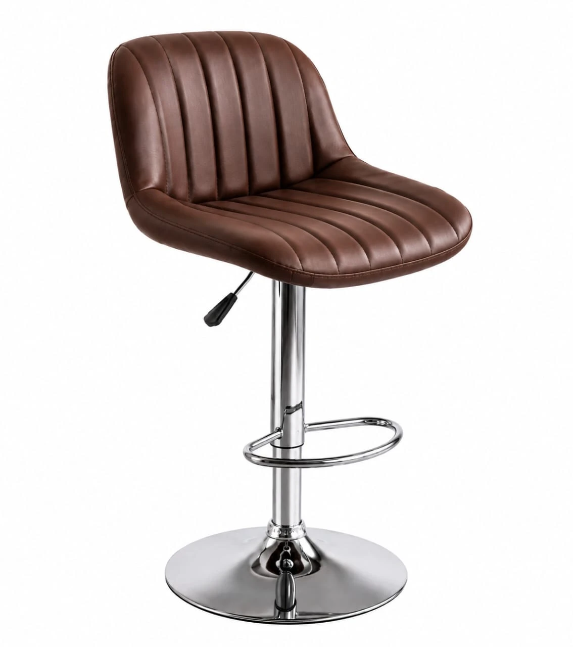 Modern Swivel Stool with Ergonomic Back Support