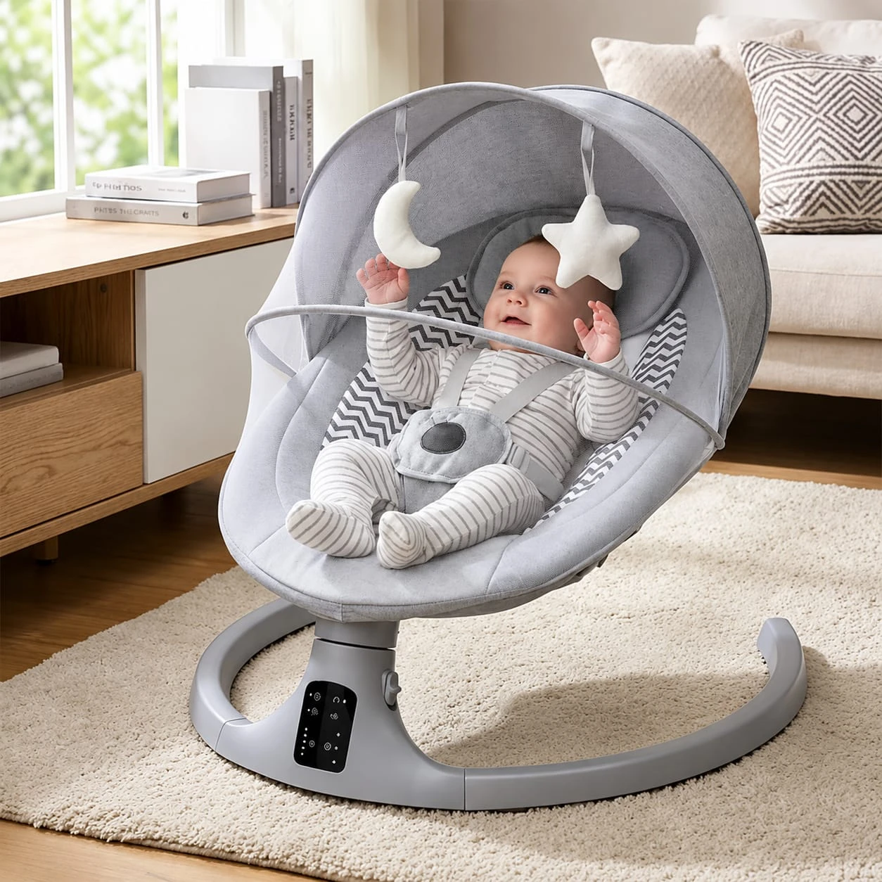 Kidilo E04D Premium Electric Baby Swing